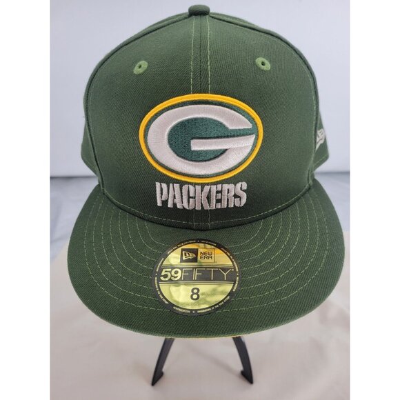 New Era 59Fifty Men Cap NFL Team Green Bay Packers‎ Fitted Hat - Picture 1 of 7